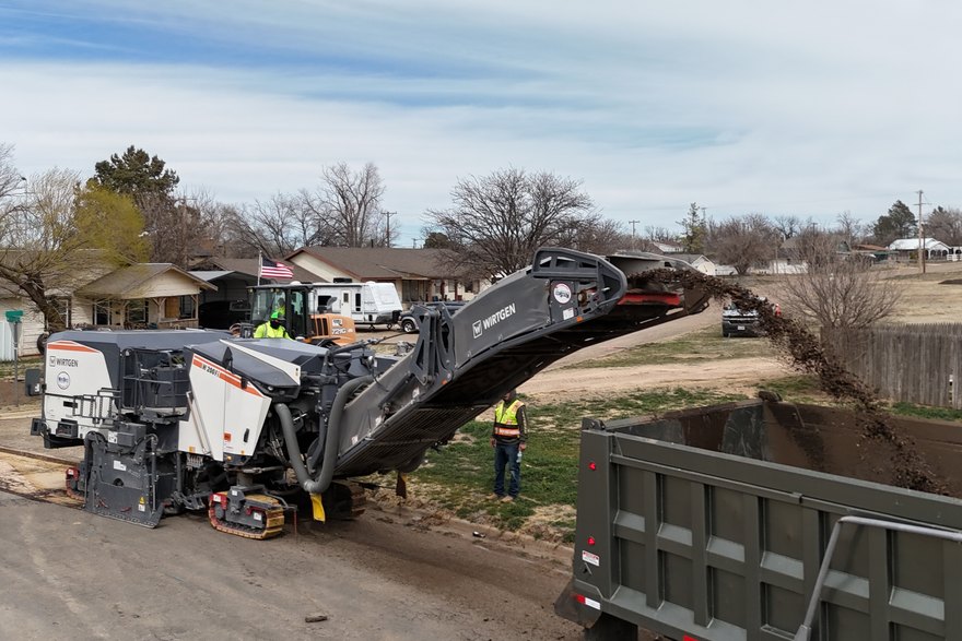 Asphalt Milling work by Bermea Construction