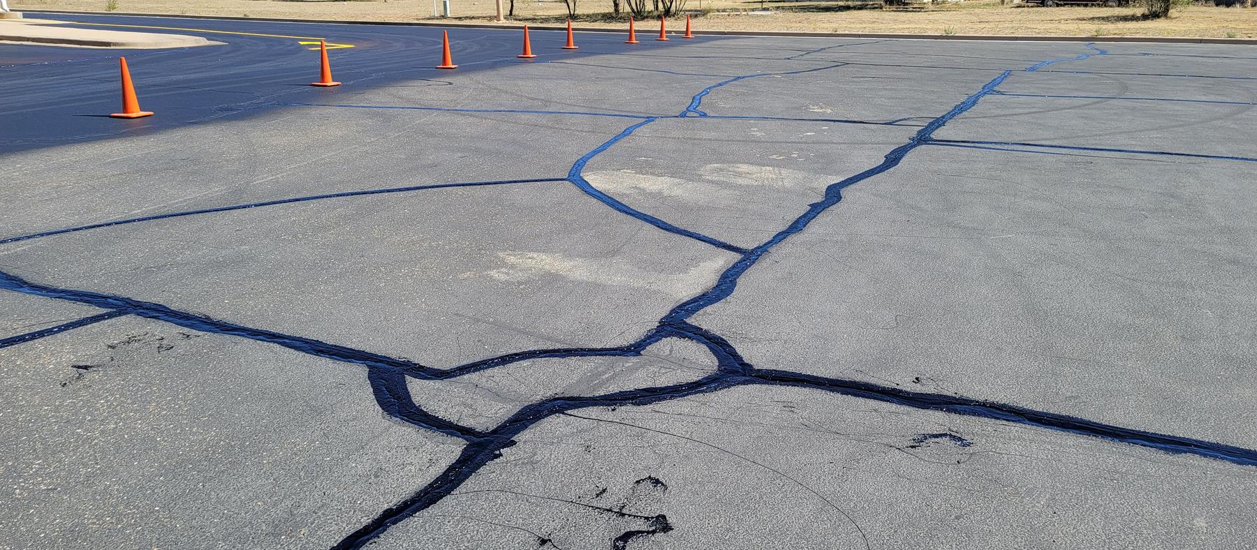 Asphalt Maintenance work performed by Bermea Construction